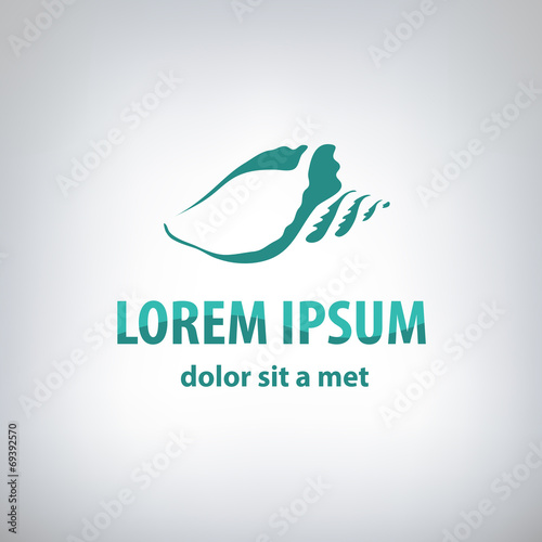 Shell abstract logo template.
