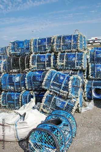 casiers a homards- peche en mer