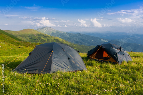 tourist camp in mountains