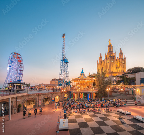 BARCELONA, SPAIN, Temple at Tibidabo