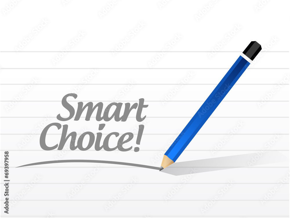 smart choice message illustration design smart choice message illustration design