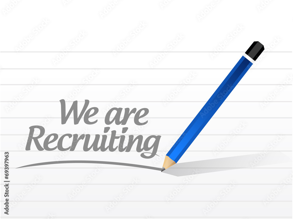 we are recruiting message illustration design we are recruiting message illustration design