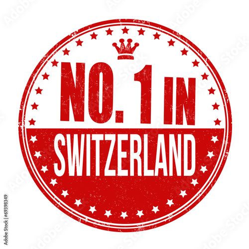 Number one in Switzerland stamp