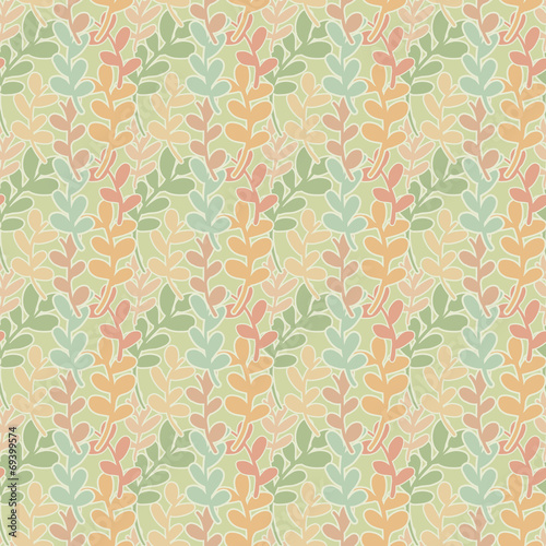 Seamless leaves pattern