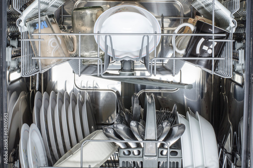 dishes in dishwasher