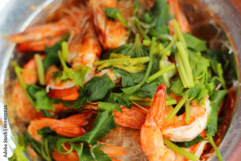 Shrimp bake vermicelli - chinese food Shrimp bake vermicelli - chinese food