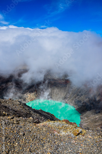 Crater of Volcan Santa Ana, Cerro Verde National Park, El Salvad photo