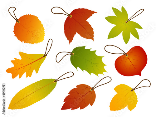 Autumn Leaves Hang Tags