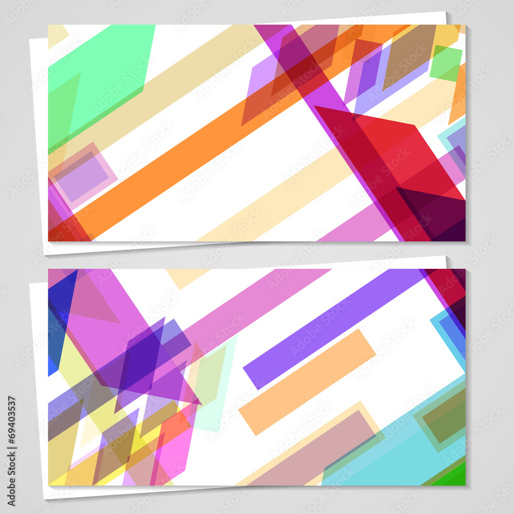 Vector business-card set for your design Vector business-card set for your design
