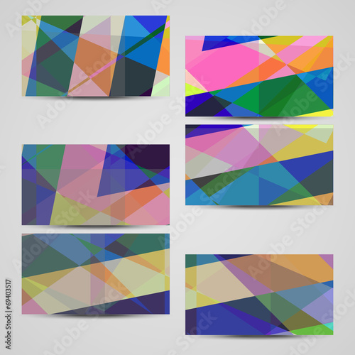 Vector business-card set for your design.