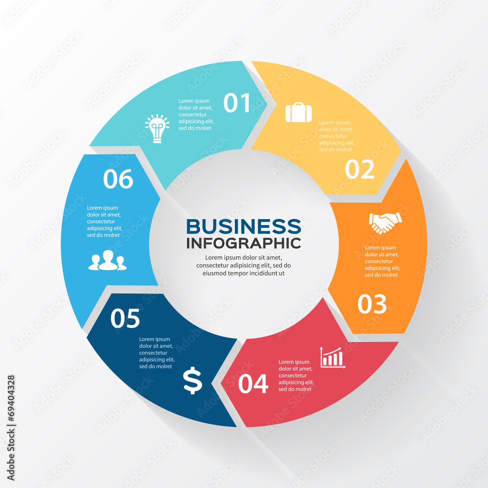 Vector circle arrows for infographic. Vector circle arrows for infographic.