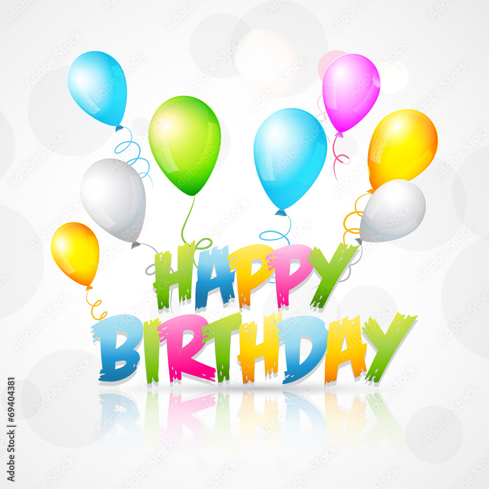 illustration of happy birthday background illustration of happy birthday background