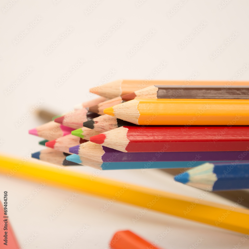 Obraz premium coloured pencil