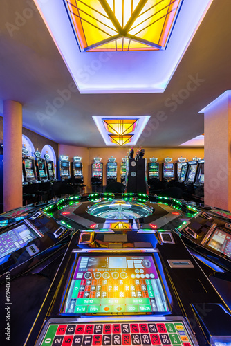 Quadro em tela Casino interior