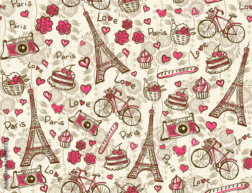 Paris vintage background