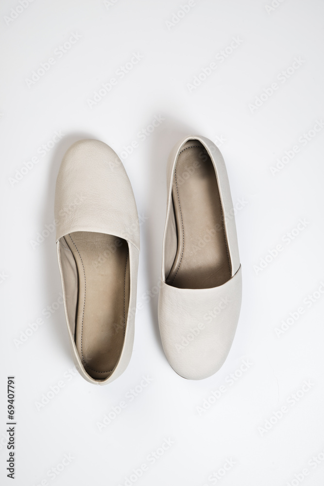 Woman casual gray leather shoes Woman casual gray leather shoes