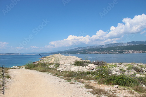 Spiaggia sull'isola di Krk