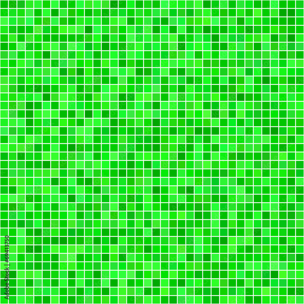 Green pixel mosaic background Green pixel mosaic background