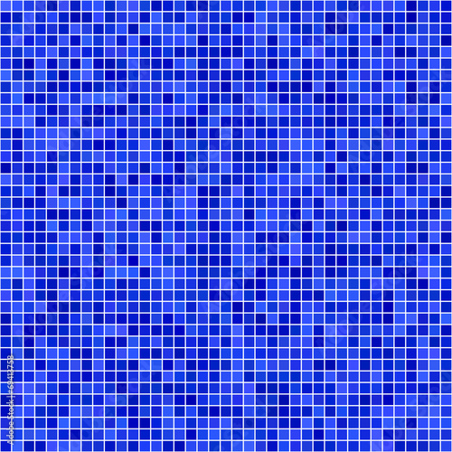 Blue square pixel mosaic background