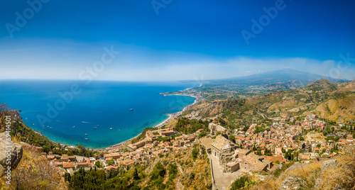 Fototapeta Naklejka Na Ścianę i Meble -  Taormina panorama