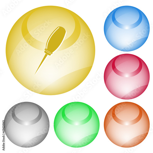 Awl. Vector interface element.