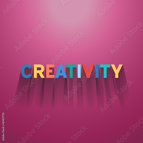 creativity sign with shadow