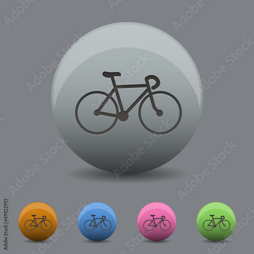 bicycle icon in design wihh  shadow
