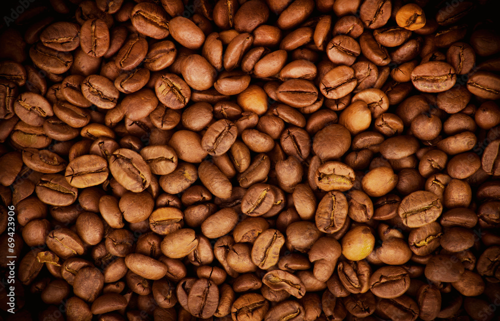 Obraz premium Coffee beans background