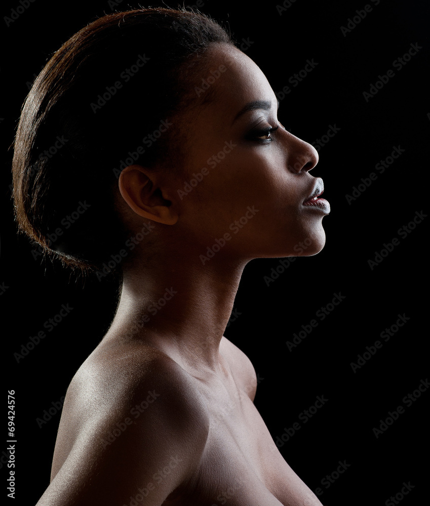 Beautiful  African-American woman. Black Beauty