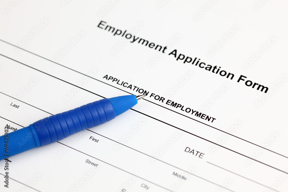 Employment application form Employment application form