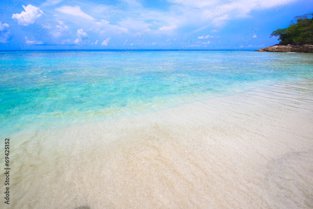 Tropical beach of Andaman Sea in Tachai island - Thailand Tropical beach of Andaman Sea in Tachai island - Thailand