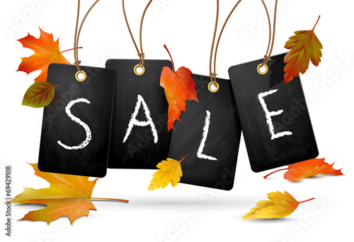 SALE Plaketten Blackboard - Herbst