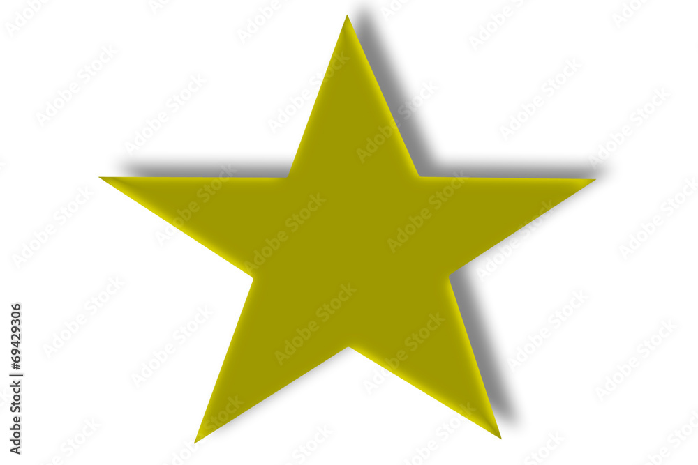 Shiny golden star icon on white background Shiny golden star icon on white background