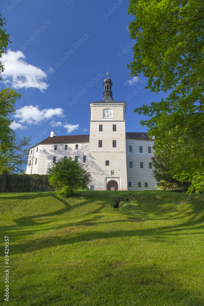 Beautiful castle Breznice in the Czech Republic
