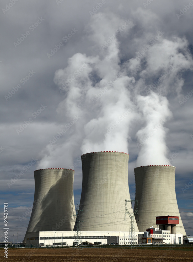 Nuclear power plant Temelin in Czech Republic Europe