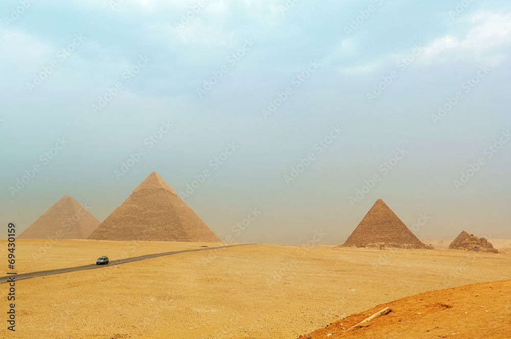 The pyramids at Giza