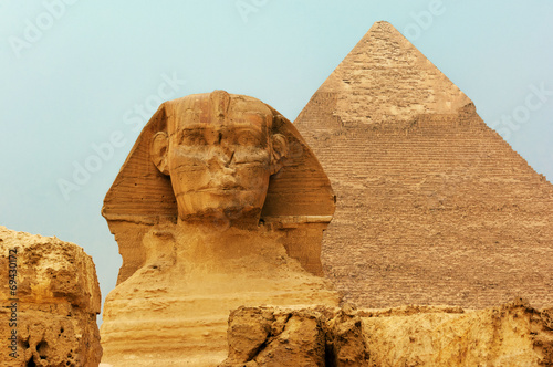 The Sphinx and Pyramids #69430172