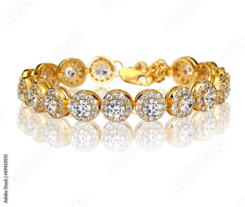 Best gold bracelet with diamonds