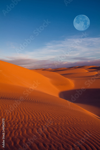 moon on desert © Ramon Grosso