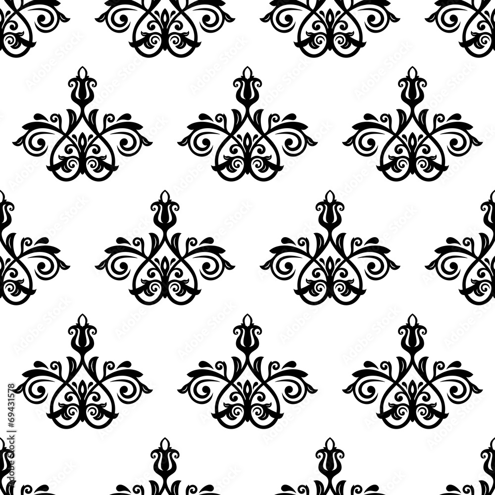 Orient Seamless Vector Pattern. Abstract Background