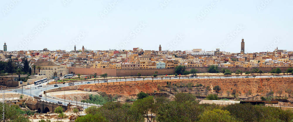 View of Meknes old city