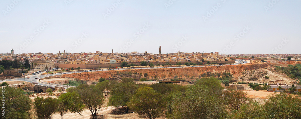 Morocco, the city of Meknes, city wall