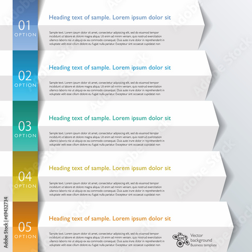 Infographics Web Banner & Label, Arrow Design
