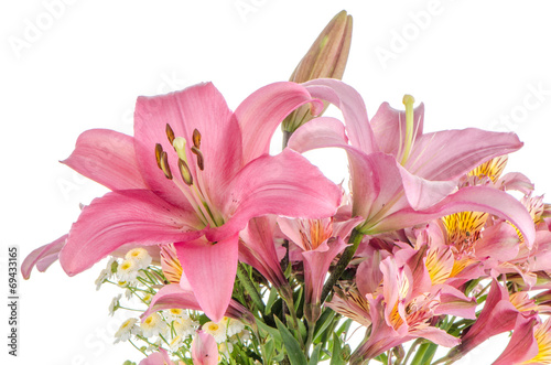Fototapeta Naklejka Na Ścianę i Meble -  Pink lilies