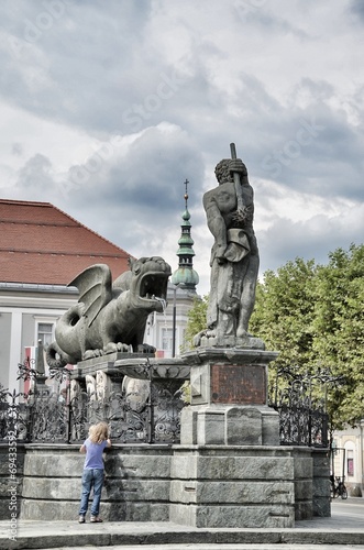 Austria, Klagenfurt - Fontana del Drago