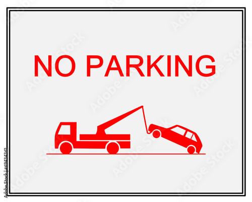 Traffic sign - no parking
