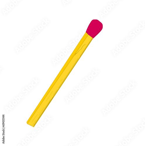 Colorful match - vector illustration.