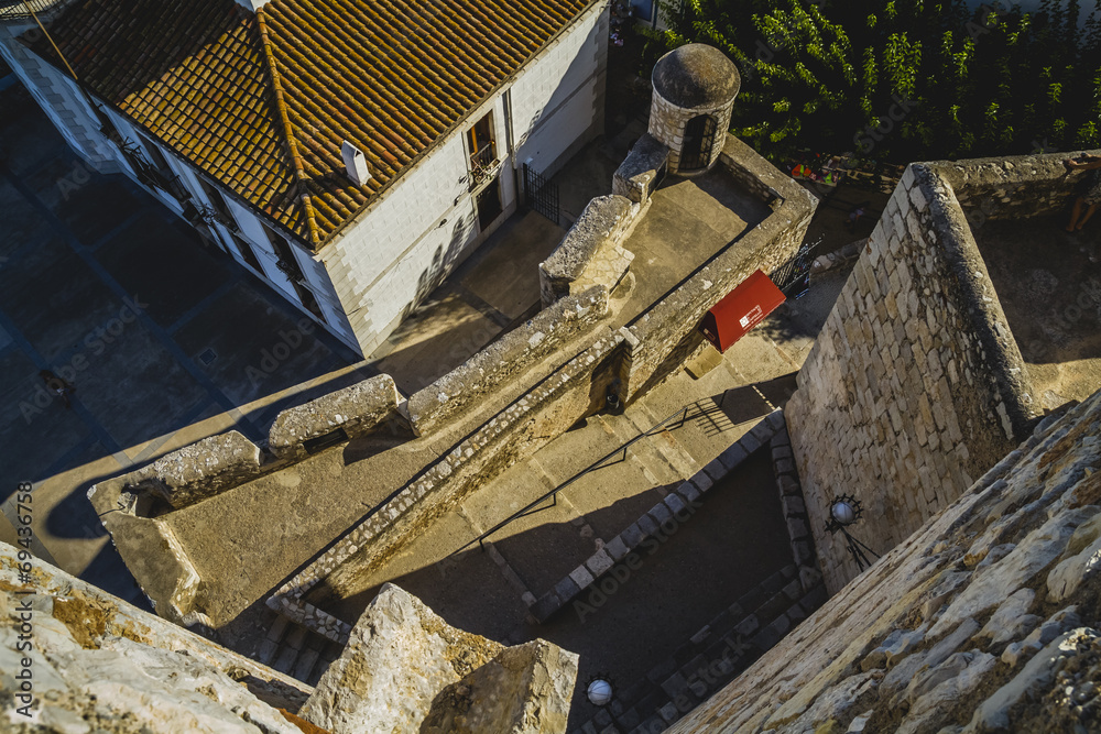 penyscola village views from the castle, province of Valencia Sp