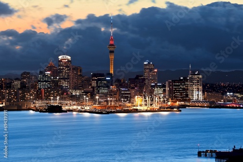 Auckland & Sunset photo