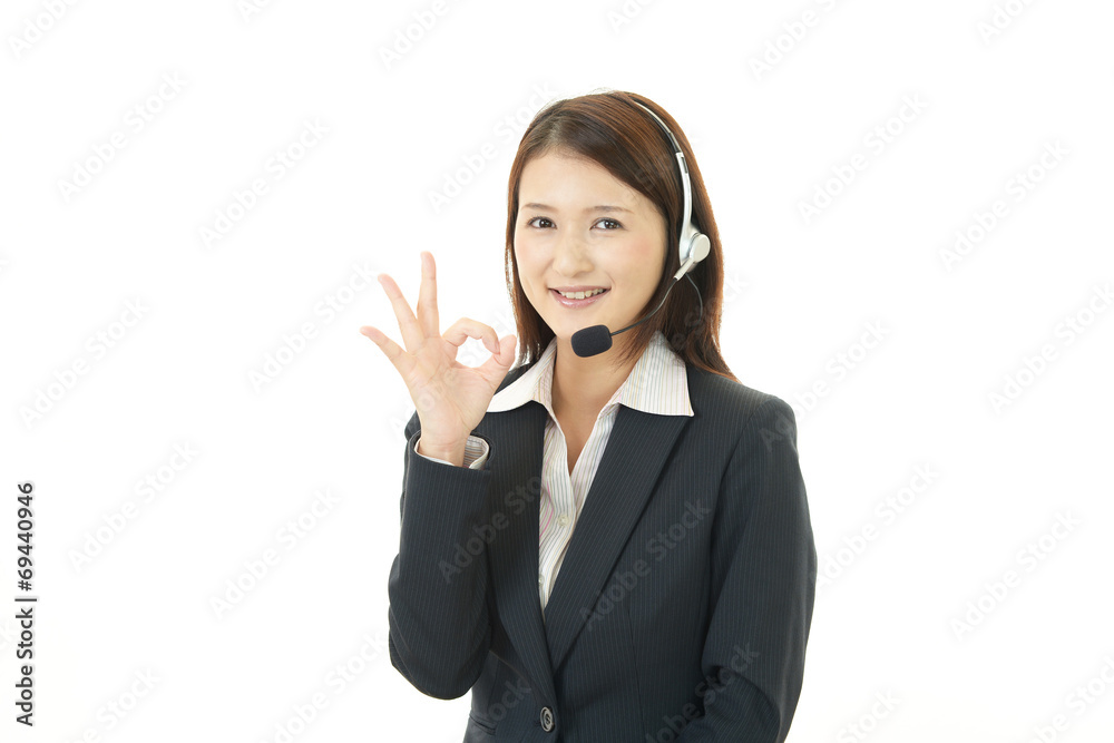 笑顔のオペレーター 笑顔のオペレーター
